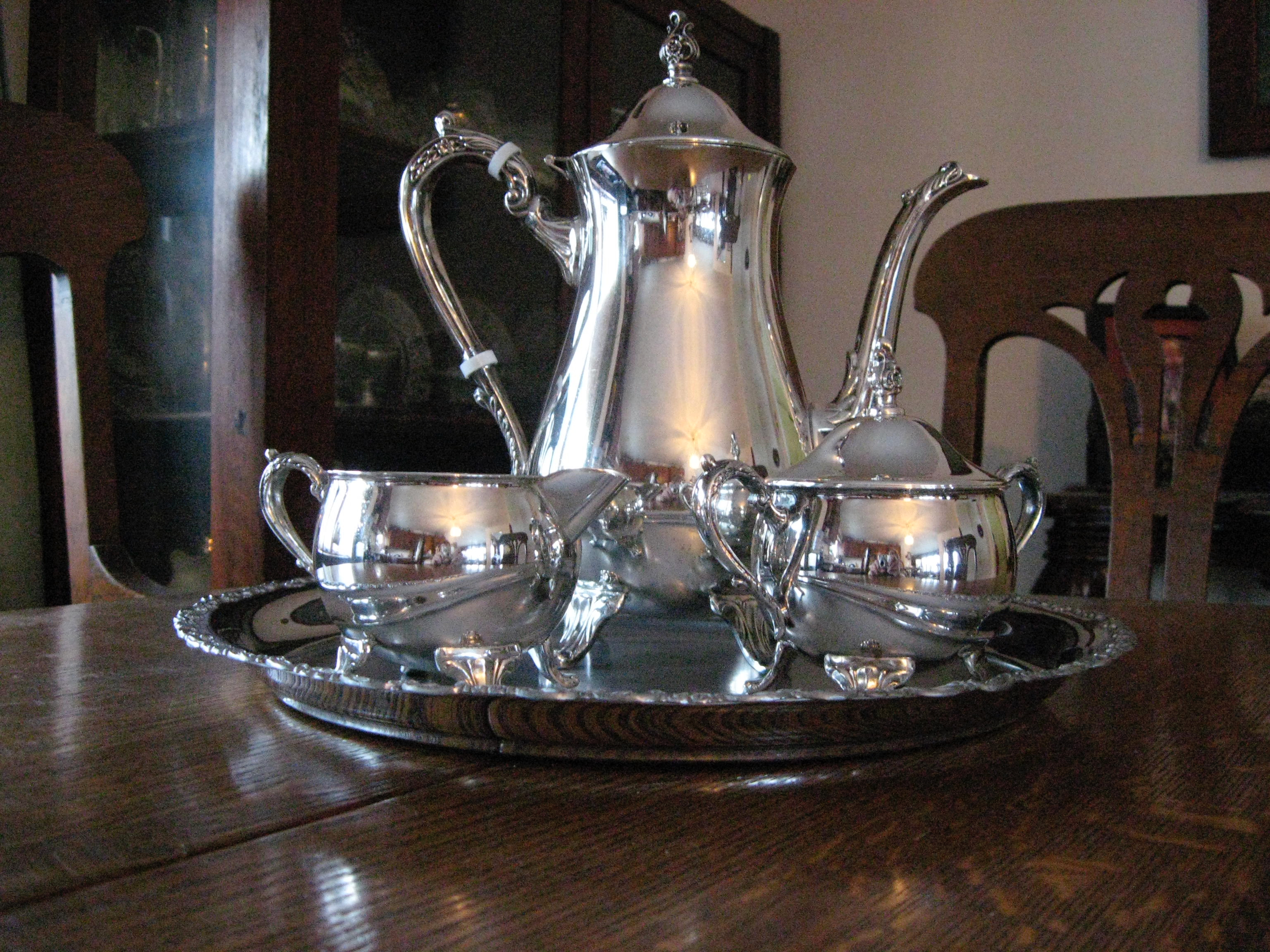 Silver tea set