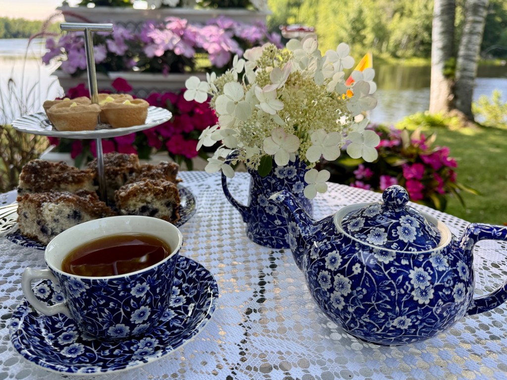 Blooms, Blueberries, and Buckle